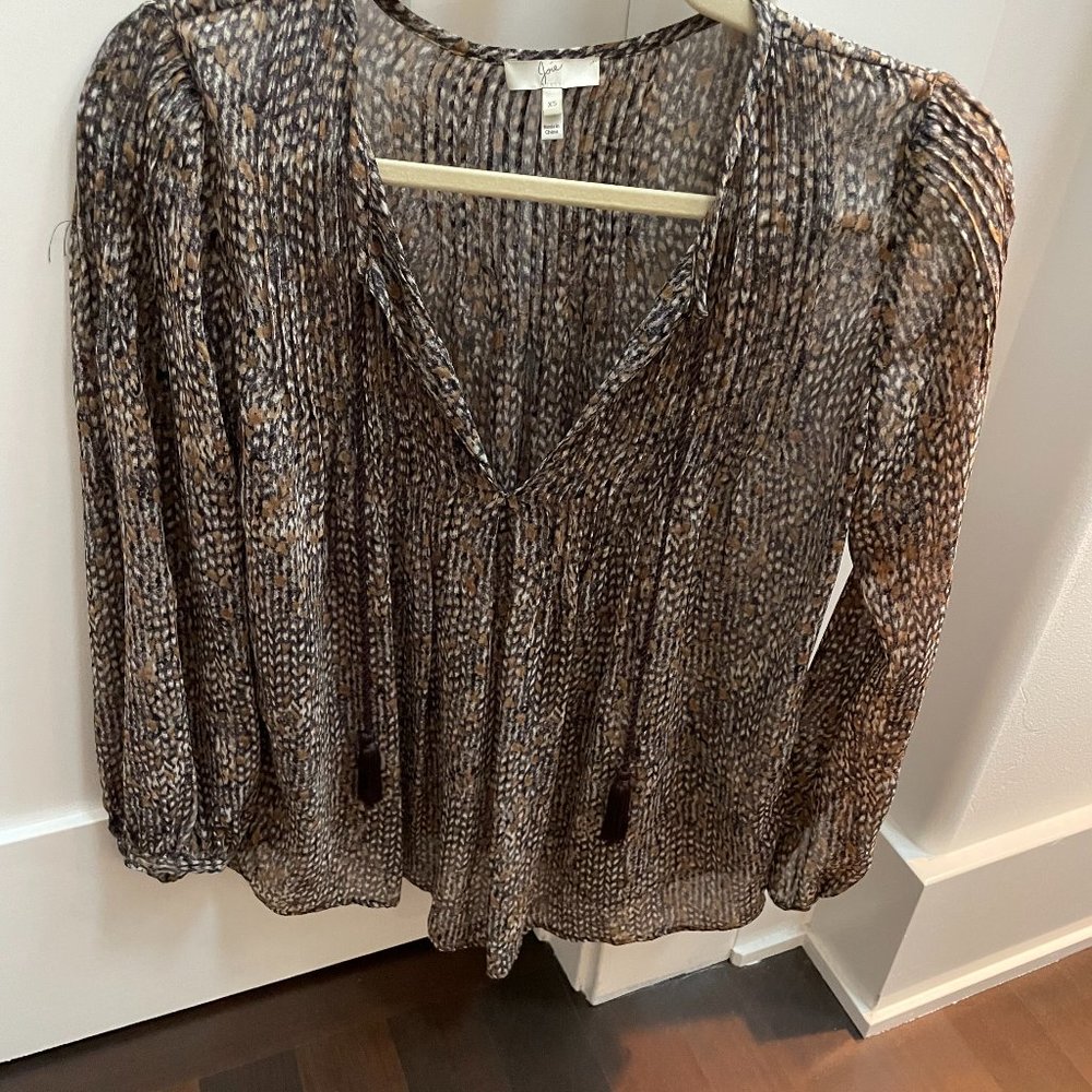 JOIE light weight Fall blouse with relaxed fit.